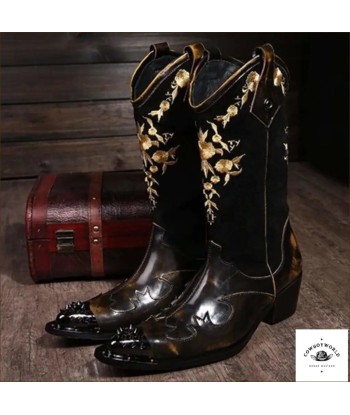 Bottes Western Cuir JUSQU'A -70%! 