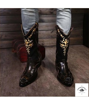 Bottes Western Cuir JUSQU'A -70%! 