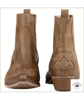 Bottines Beiges Camel Cowboys sur le site 