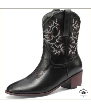 Bottines Cowboy Talon Marron destockage