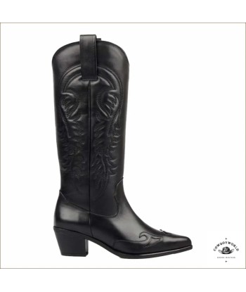 Bottes Noires Femme Western Pour