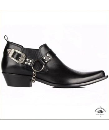 Bottines Cuir Noir Cowboy la chaussure