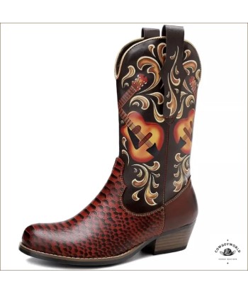 Bottes Western Femme à Bouts Ronds acheter