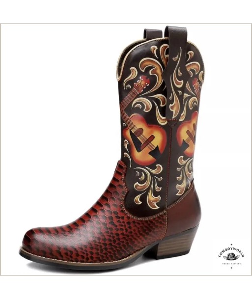 Bottes Western Femme à Bouts Ronds acheter