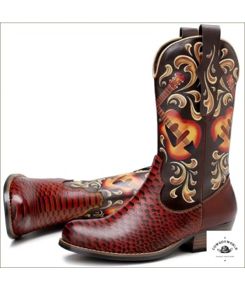 Bottes Western Femme à Bouts Ronds acheter