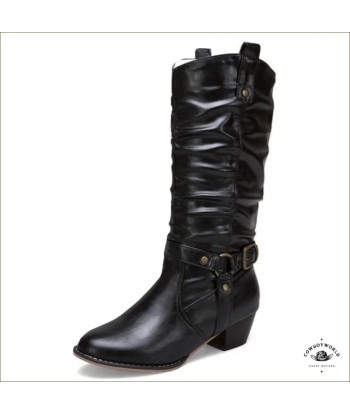 Bottes Country Femme Noires paiement sécurisé