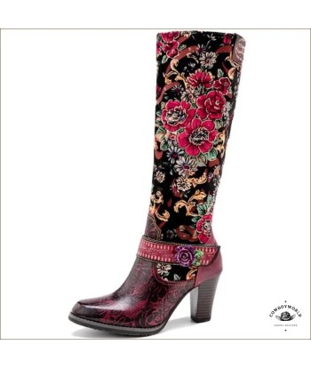 Bottes Cowboy Rouges et Noires prix pour 