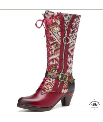 Bottes Western Cuir Femme Fin de série