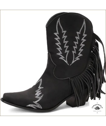 Bottines Western Rouge Amélioration de cerveau avec