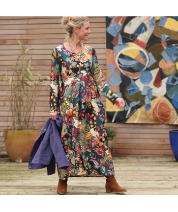 Robe Alexandra - sergé de viscose pop pour bénéficier 