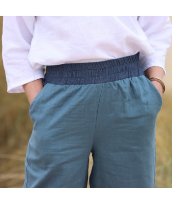 Pantalon Eliot - lin gris bleuté suggérées chez