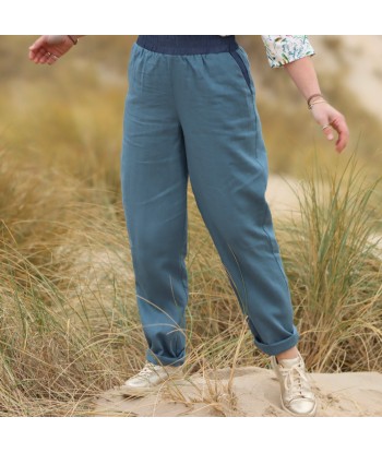 Pantalon Eliot - lin gris bleuté suggérées chez