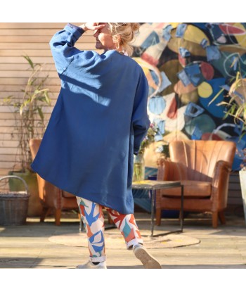 Veste Kimono Aiko lins bleus en ligne