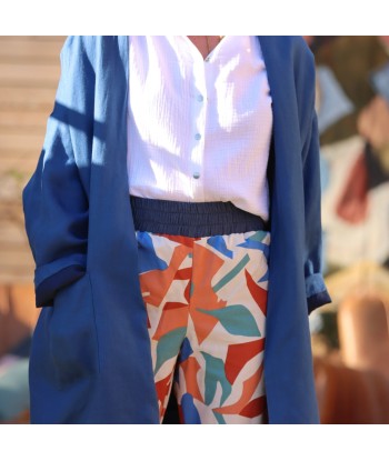 Veste Kimono Aiko lins bleus en ligne