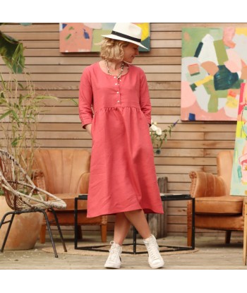 Robe Soline - lin cerise Comparez plus de prix