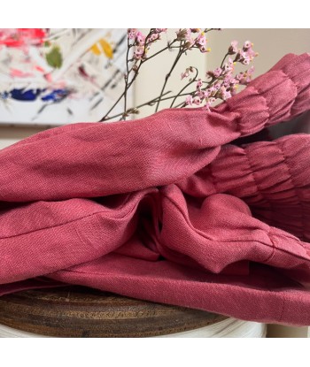 Jupe-culotte Margaux lin cerise en ligne des produits 