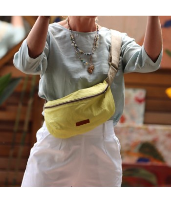 Sac banane Mona - lin jaune vif ouvre sa boutique