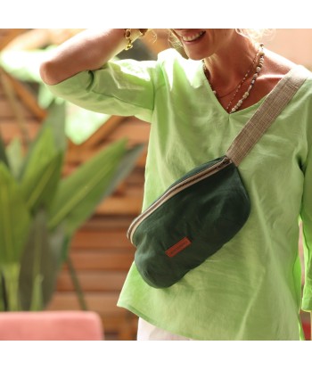 Sac banane Mona - lin vert anglais en ligne