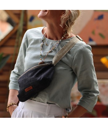 Sac banane Mona - jean bleu nuit commande en ligne