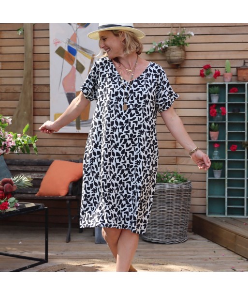 Robe Betty Viscose géométrique en ligne des produits 