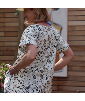 Robe Betty coton fleurs de Sardaigne les muscles