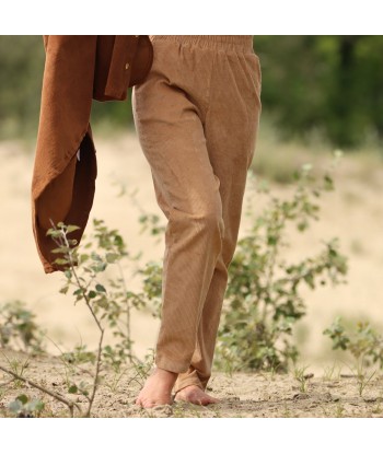 Pantalon Eliot - Velours côtelé camel clair de la marque