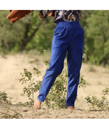 Pantalon Eliot - Velours côtelé bleu majorelle 2024