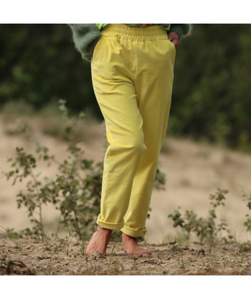 Pantalon Eliot - Velours côtelé jaune vif Le MVP de beaucoup