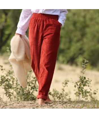 Pantalon Eliot - Velours côtelé terre de Sienne Pour