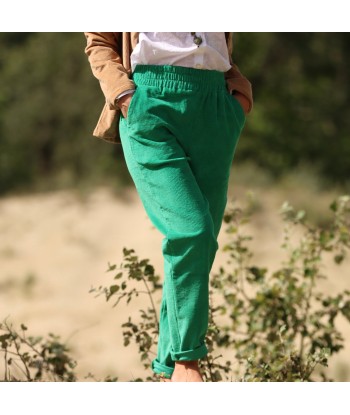 Pantalon Eliot - Velours côtelé vert frais prix