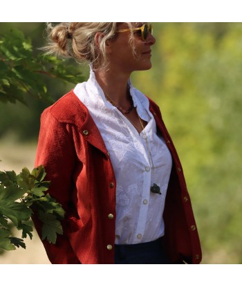 Veste Annie - Velours côtelé terre de Sienne votre restaurant rapide dans 