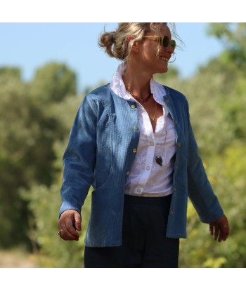 Veste Annie - Velours côtelé bleu doux En savoir plus