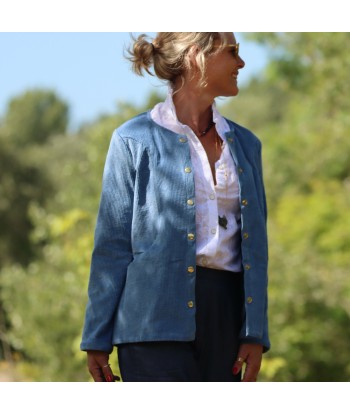 Veste Annie - Velours côtelé bleu doux En savoir plus