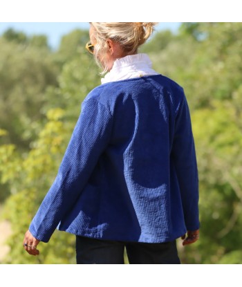 Veste Annie - Velours côtelé bleu majorelle à prix réduit toute l'année