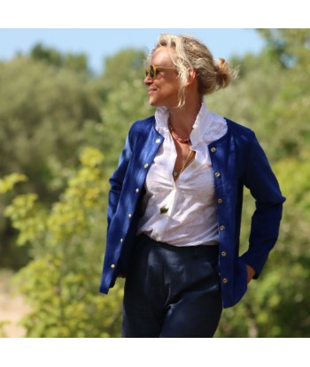 Veste Annie - Velours côtelé bleu majorelle à prix réduit toute l'année