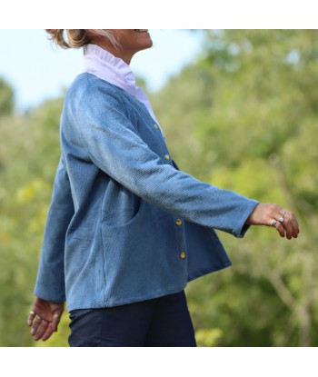 Veste Annie - Velours côtelé bleu doux En savoir plus