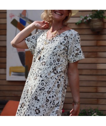 Robe Betty coton fleurs de Sardaigne les muscles