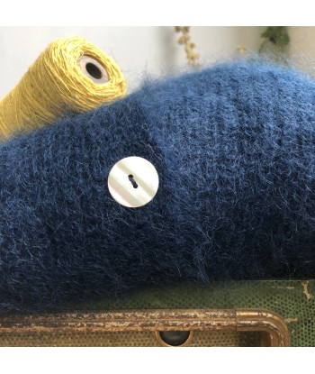 Le gilet Philippine mohair et laine - bleu marine la livraison gratuite