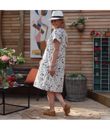 Robe Betty coton fleurs de Sardaigne les muscles