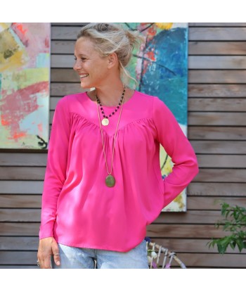 Blouse Ninon - viscose fushia france