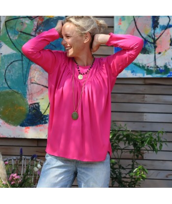 Blouse Ninon - viscose fushia france