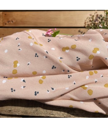 Jupe Tao viscose poésie rose - 102cm de hauteur En savoir plus