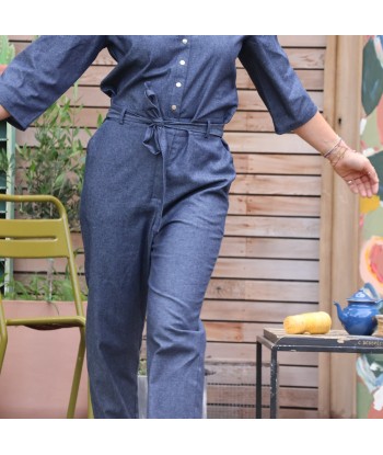 Combinaison Erika jean de coton bleu léger Les magasins à Paris et en Île-de-France