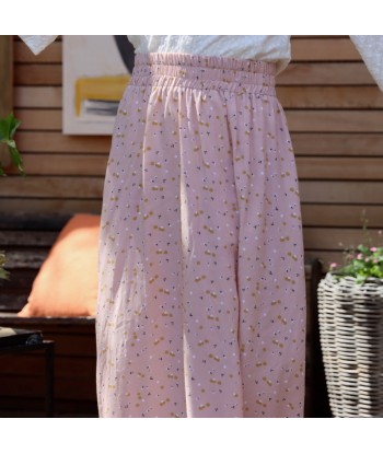 Jupe Tao viscose poésie rose - 102cm de hauteur En savoir plus