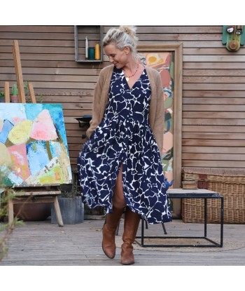 Robe Sia -  viscose imprimée Honfleur plus qu'un jeu 