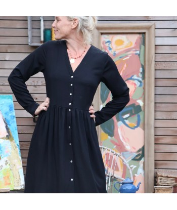 Robe Sia -  viscose noire JUSQU'A -70%! 