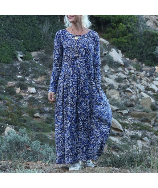 Robe Louisa - viscose fleurs d'antan Venez acheter