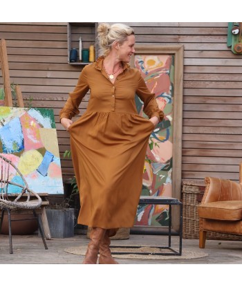 Robe Pomme -  viscose camel Comparez et commandez 