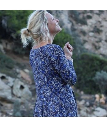 Robe Louisa - viscose fleurs d'antan Venez acheter