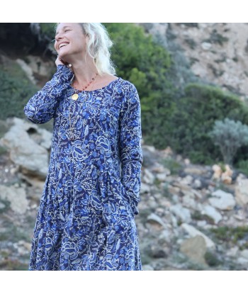 Robe Louisa - viscose fleurs d'antan Venez acheter